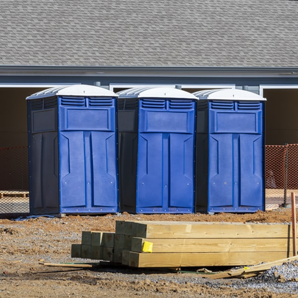 are there any restrictions on where i can place the porta potties during my rental period in Swannanoa North Carolina